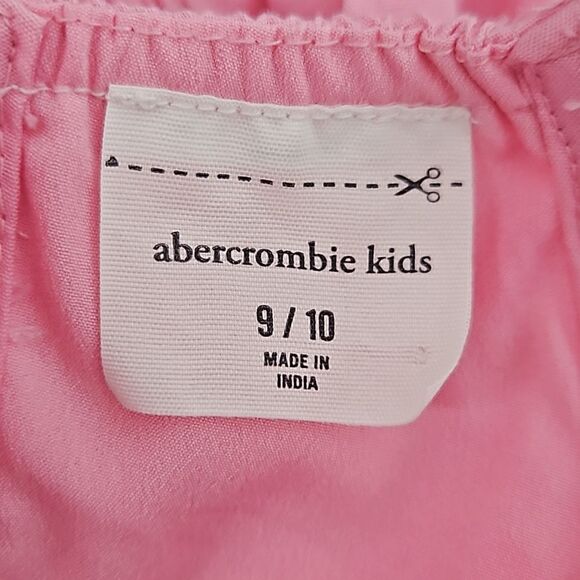 Abercrombie Kids Pink Ruffle Maxi Long Sleeveless Dress Size 9/10 - Picture 8 of 12
